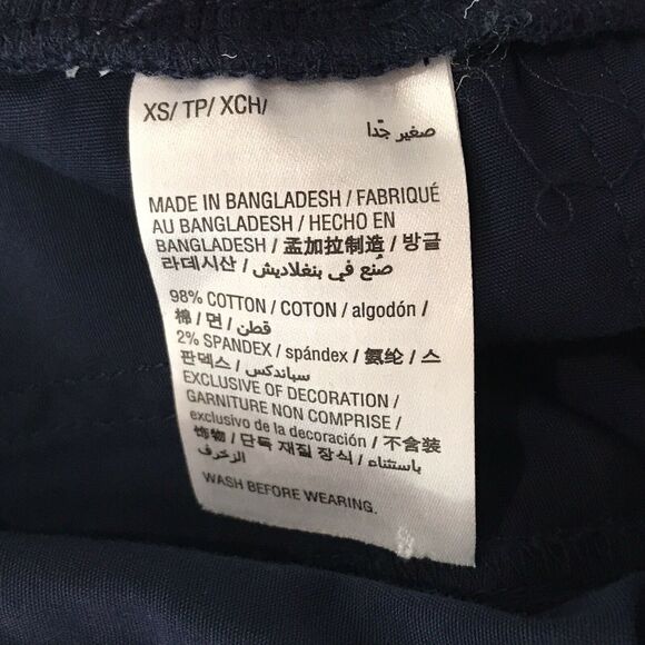 Style & Co X-Small XS Capris Navy Blue Mid-Rise Elastic Comfort Waist Womens New - Picture 6 of 6